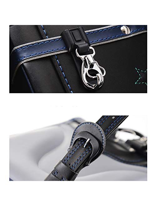 Ransel Randoseru Semi-automatic Japanese school bags PU leather for girls boys