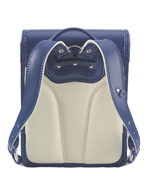 Ransel Randoseru Semi-automatic Japanese school bags for girls boys PU leather