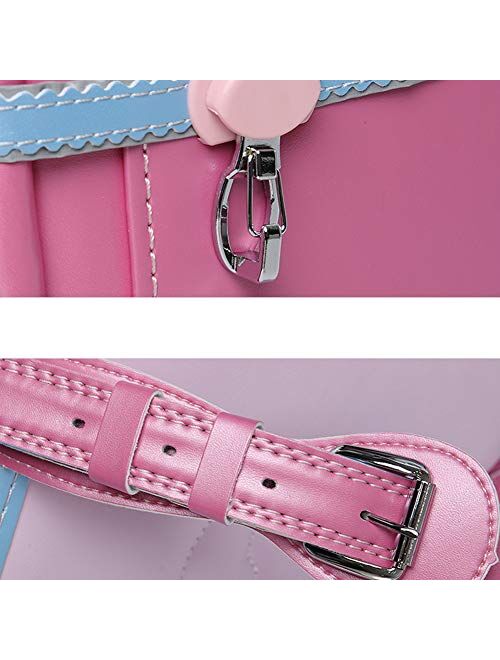 Ransel Randoseru automatic-Lock Japanese school bags for Girls Boys PU leather