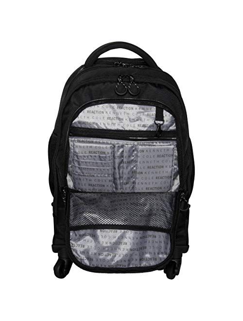 Kenneth Cole Reaction 1680d Polyester & Coated Polyester Double Gusset 4-Wheel 17.0 Computer Backpack