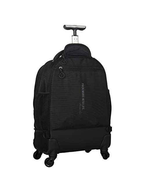 Kenneth Cole Reaction 1680d Polyester & Coated Polyester Double Gusset 4-Wheel 17.0 Computer Backpack