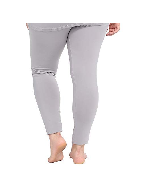 NUONITA Women's Thermal Pants Plus Size Fleece Lined Leggings Underwear Ultra Soft Bottoms