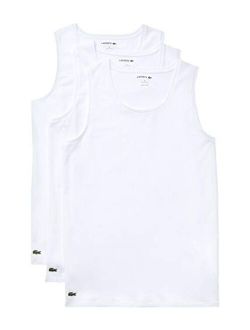 Men's Essentials 3 Pack 100% Cotton Slim Fit A-Shirt Tanks