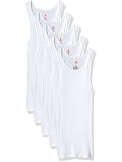 Ultimate Men's 5-Pack A-Shirt Comfortblend Tank with FreshIQ