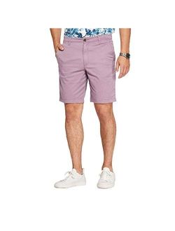 Men's 9" Linden Flat Front Chino Shorts in Refined Plum