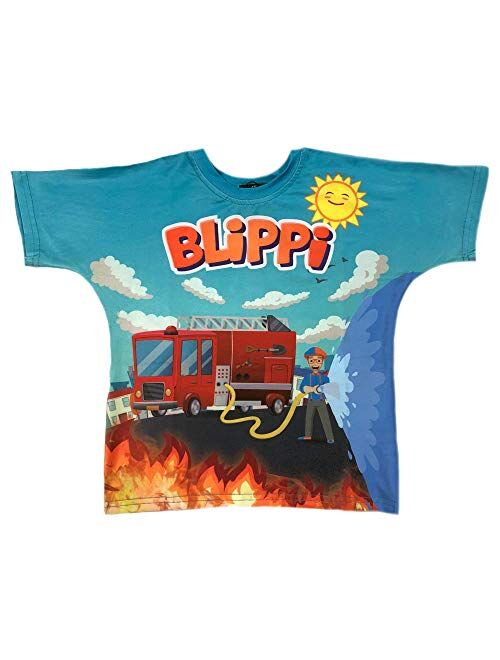Blippi Child Firetruck Shirt for Kids