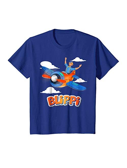 Kids Blippi Airplane T-Shirt for Kids