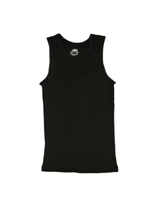 Mens 3 Pack Tank Top A Shirt100% Cotton Ribbed Undershirt TeeAssorted & Sleeveless (Black, Small)
