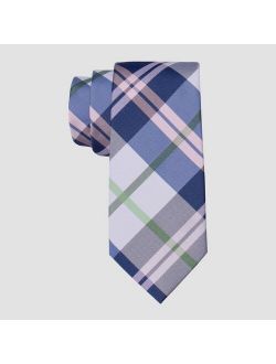 Men's Madras Plaid Lapis Tie - Goodfellow & Co™ Blue One Size