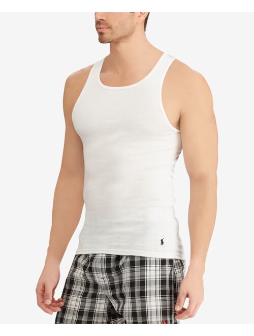 Polo Ralph Lauren Men's 5 Pack Cotton Tank Top A-Shirt