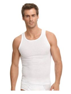 Men's Big & Tall Classic Ribbed Tagless A-Shirt 2 Pack
