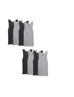 Men's Big and Tall Size Super Value Athletic Shirt(Pack of 8)
