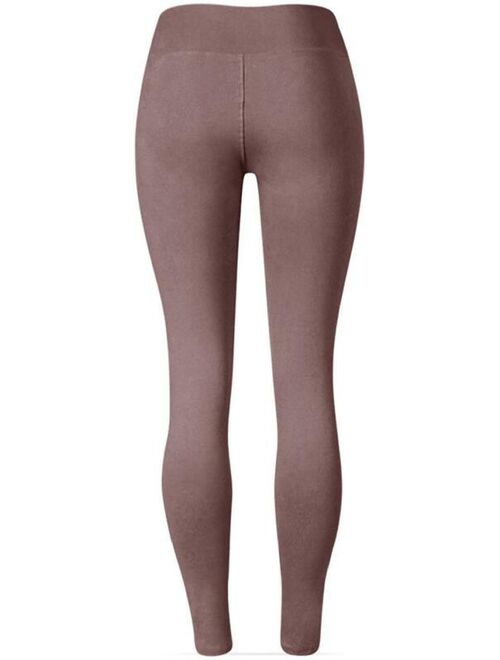 SATINA High Waisted Leggings - 25 Colors - Super Soft Full Length Opaque Slim