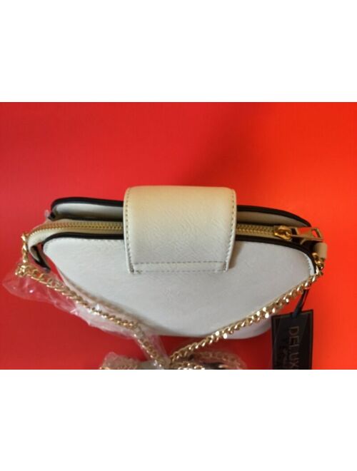 New DELUXITY Los Angeles Womens Handbag Ivory