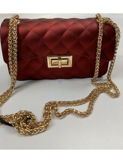 Luxury Bag Shoulder Handbags Womens Bag Crossbody Red Golden