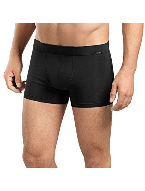 HANRO Men's Cotton Essentials 2-Pack Boxer Brief with Covered Waistband
