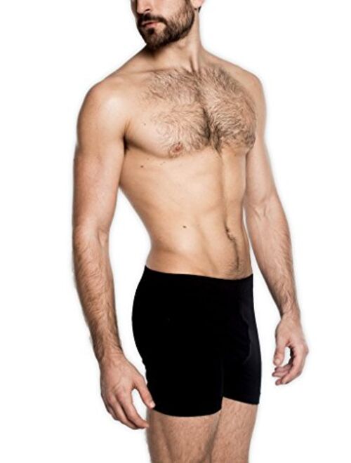Tani USA Men's SwissTouch Cotton Slim Boxers with Button Fly, Trendy and Soft