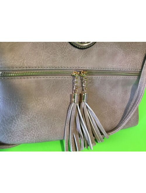 New DELUXITY Los Angeles Womens Handbag Beige