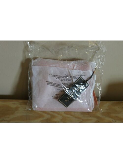 DELUXITY Casual Clutch Multi Pocket Double Zipper Crossbody Purse Bag Vegan