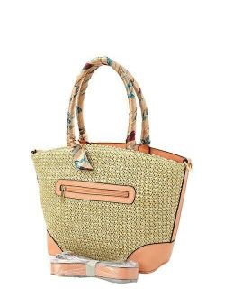 Fashion Straw Handbag [BJ5698_CR]