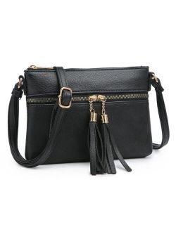 Fashion Tassel Zip Cross-body Bag