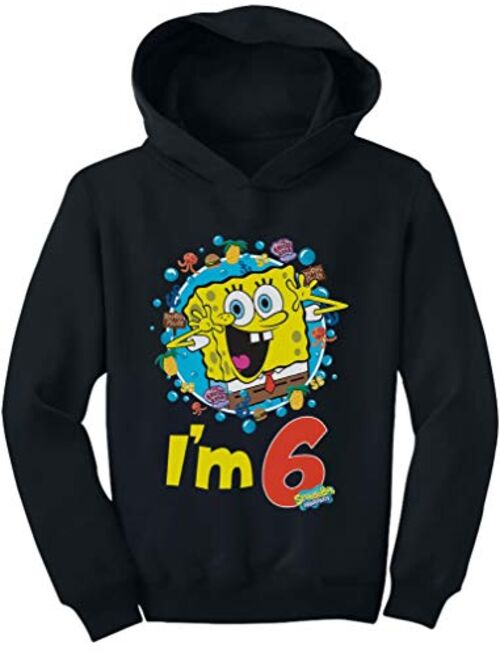 Official Spongebob - 6th Birthday I'm 6 Toddler Hoodie