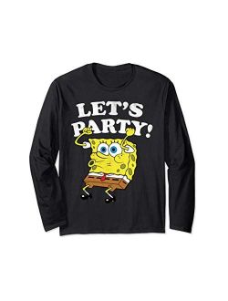 Spongebob Squarepants Lets Party Long Sleeve T-Shirt