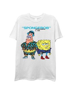 Mens Spongebob Squarepants Classic Shirt - Spongebob, Patrick & Krusty Krab T-Shirt