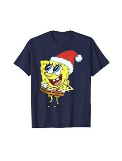 Spongebob Squarepants Santa Hat Dreaming Of Christmas T-Shirt