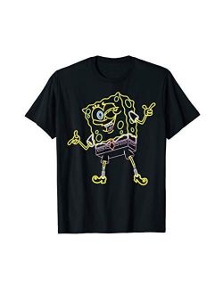 SpongeBob SquarePants Winking Neon Outline T-Shirt