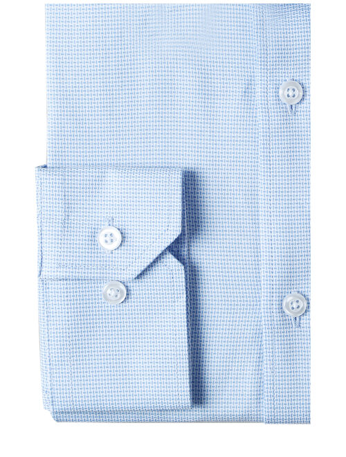 Verno Mens Dress Shirts Regular Fit Long Sleeve Men Shirt Casual Textured Cotton Dress Shirt for Men
