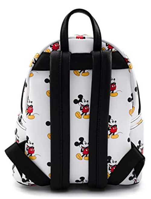 Loungefly Disney Mickey Mouse All Over Print Womens Double Strap Shoulder Bag Purse
