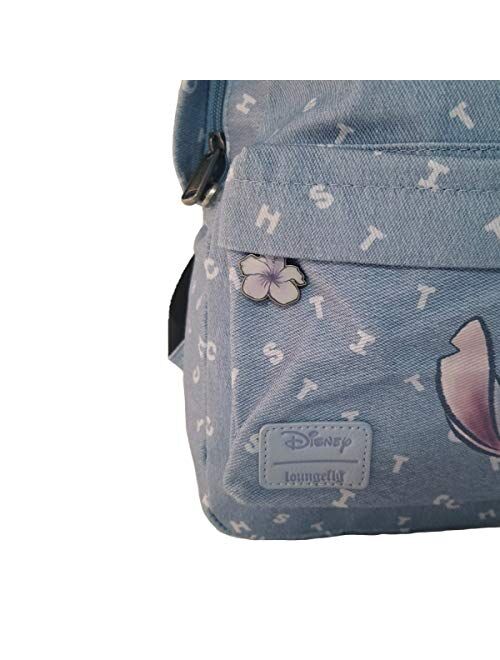 Loungefly Disney Lilo and Stitch Denim Mini Backpack
