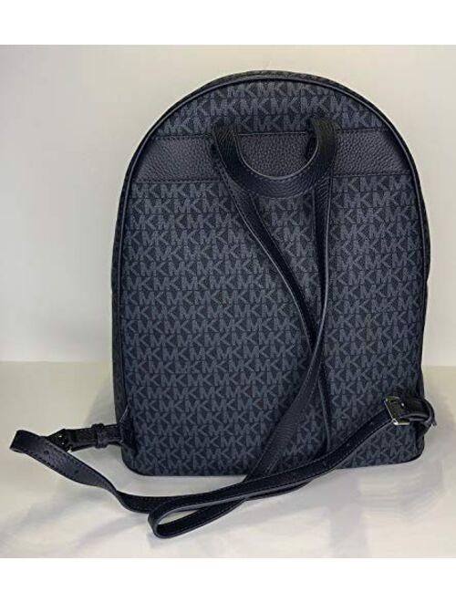 MICHAEL Michael Kors Abbey Large Backpack bundled with Michael Kors Jet Set Travel Trifold Wallet (Signature MK Admiral)