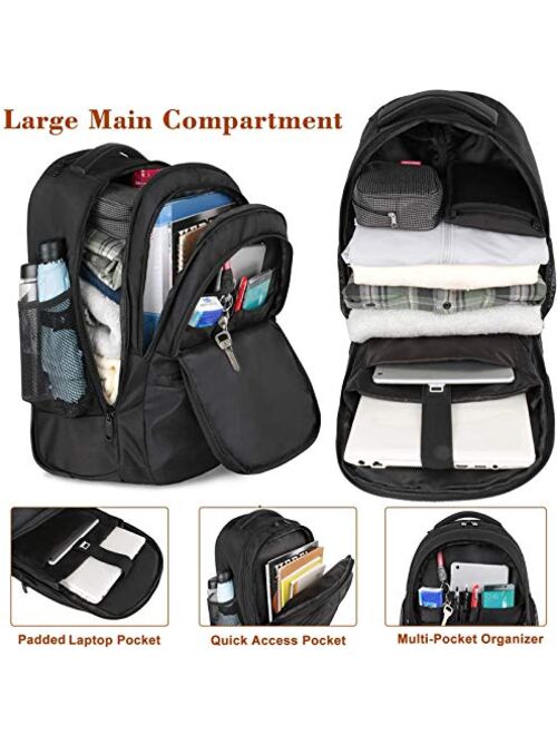 Rolling Backpack,Waterproof Wheeled Travel Backpack, Laptop Backpack for Women Men,Carry on Luggage Backpack Fit 15.6 inch Notebook, Trolley Suitcase Business Bag College