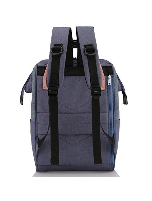 Himawari Travel Laptop Backpack for Men Women, Huge Capacity 15.6'' Computer Notebook Bag for School College Students