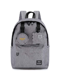 School Travel Backpack with Laptop Compartment, Waterproof Cute 15.6'' Notebook Bag Luggage for Boys Girls Adults, Casual Daypack