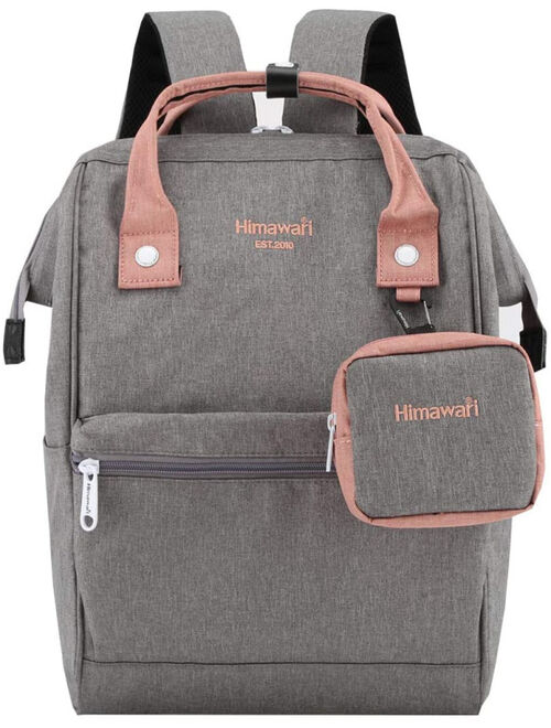 Himawari Travel Laptop Backpack Huge Capacity15.6 Computer Notebook Student Gray