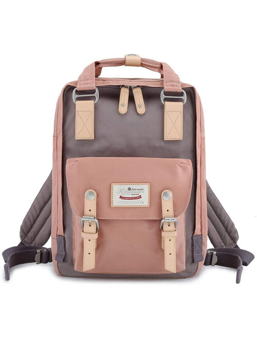 Himawari School Waterproof Backpack 14.9" College Vintage Travel Bag For Women