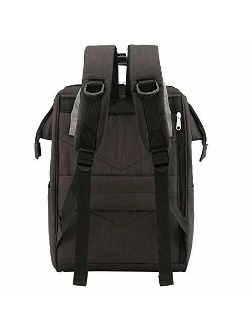 Himawari Travel Laptop Backpack for Men Women, Huge (Regular|Black&gray)