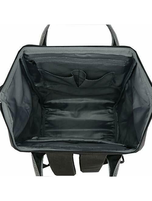 Himawari Travel Laptop Backpack for Men Women, Huge (Regular|Black&gray)