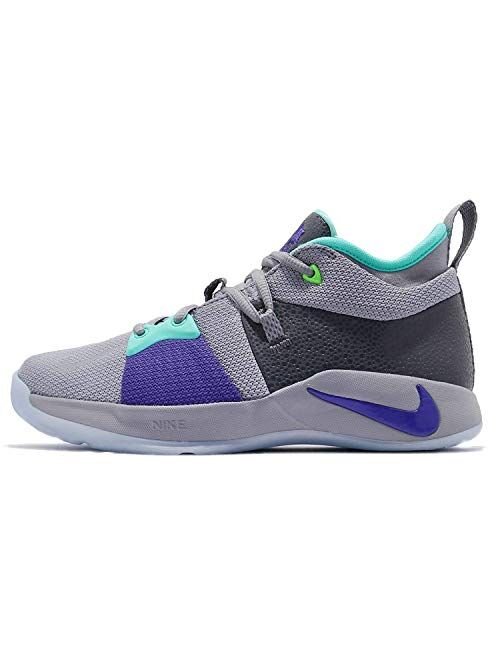 Nike Kids PG 2 (GS) Pure Platinum/Neo Turq Basketball Shoe