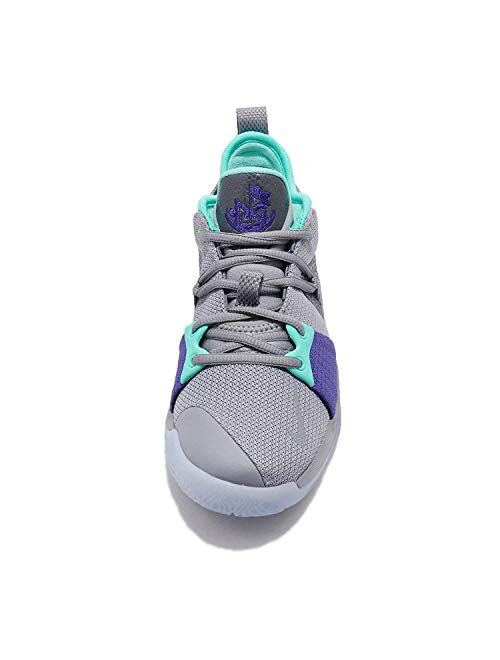 Nike Kids PG 2 (GS) Pure Platinum/Neo Turq Basketball Shoe