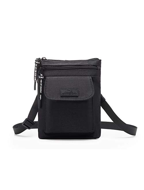 HotStyle 555s Mini Crossbody Cell Phone Bag, Lightweight for Travel, Fits iPhone Plus (5.5" Screen)
