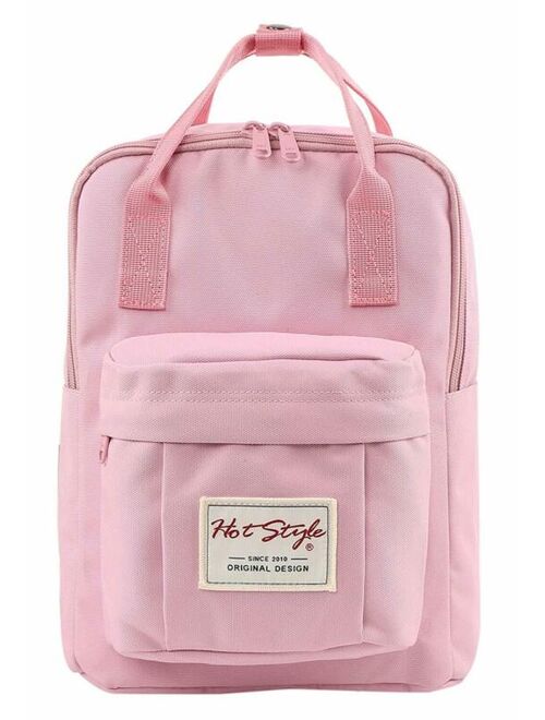 BESTIE 12 Small Backpack for Women Little Square Travel Bag 11.8x8.3x4.7in Girls Cute Mini Bookbag Purse