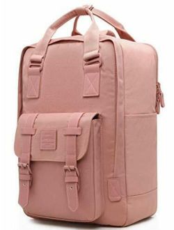 VIAZ Vintage Backpack for Work, Travel, College, with (D269c, Ashrose)