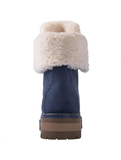 GLOBALWIN Women's Winter Classic Faux Fur Lined Fashion Ankle Boots