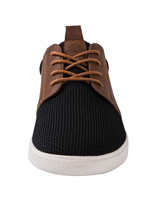 GLOBALWIN Men's Lace Up Fashion Sneakers 4 Eyelets Casual Shoes for Men