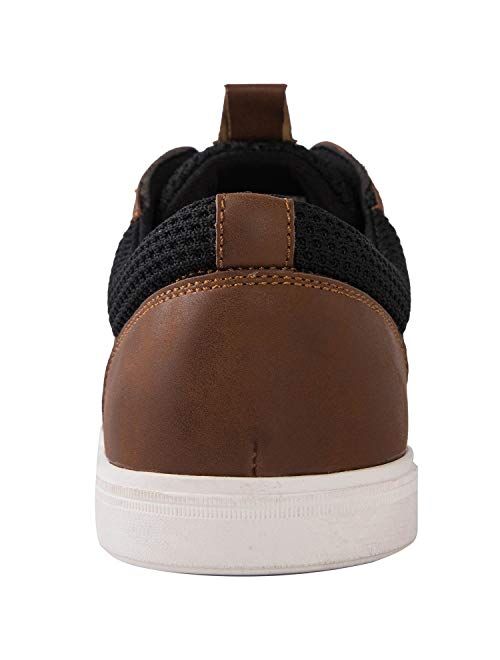 GLOBALWIN Men's Lace Up Fashion Sneakers 4 Eyelets Casual Shoes for Men