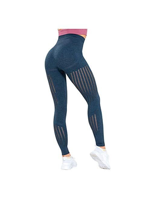 AODONG Famous TIK Tok Leggings,Women Butt Lift Yoga Pants Tummy Control High Waist Bubble Hip Lift Workout Running Tights